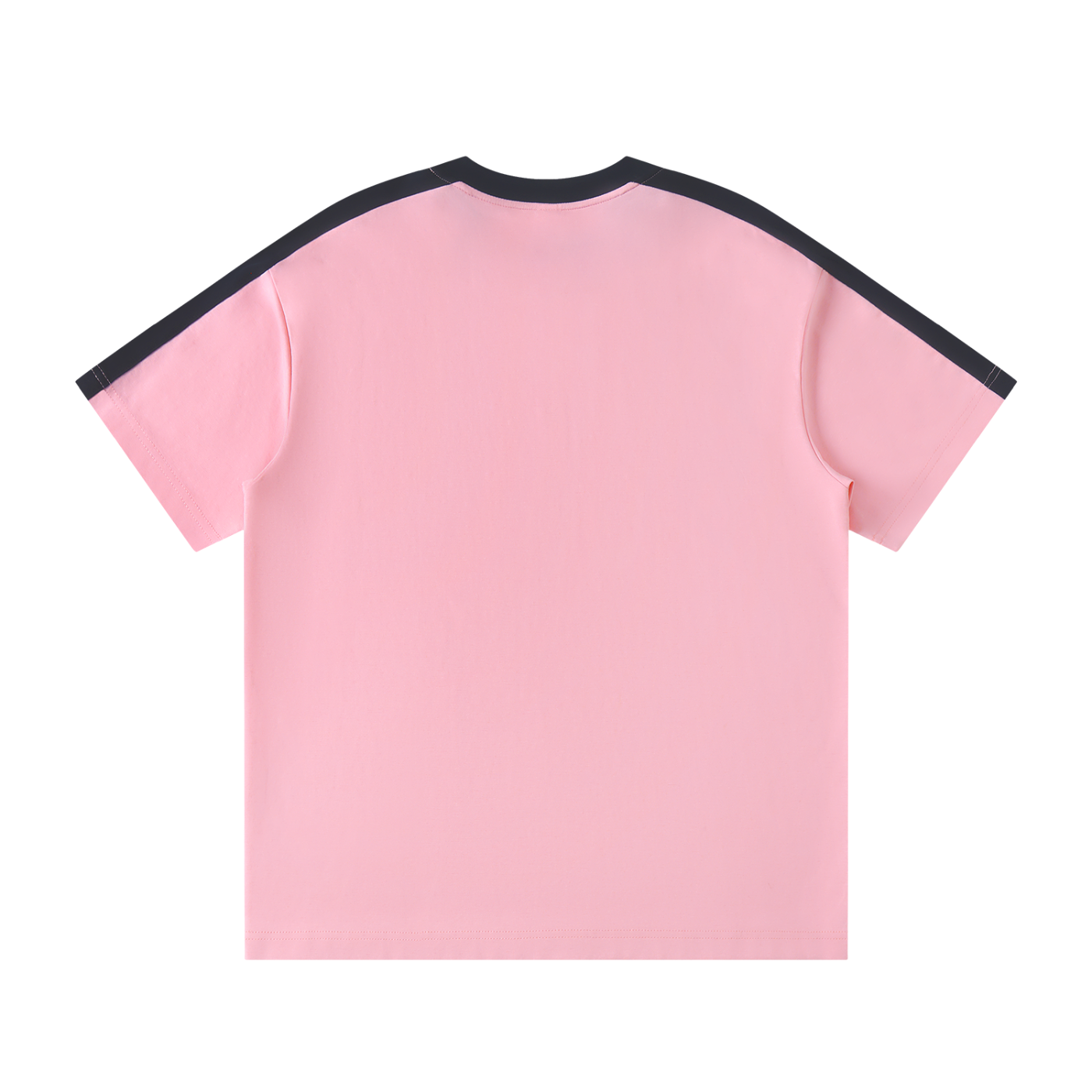 Colorblock Striped T-Shirt Pink