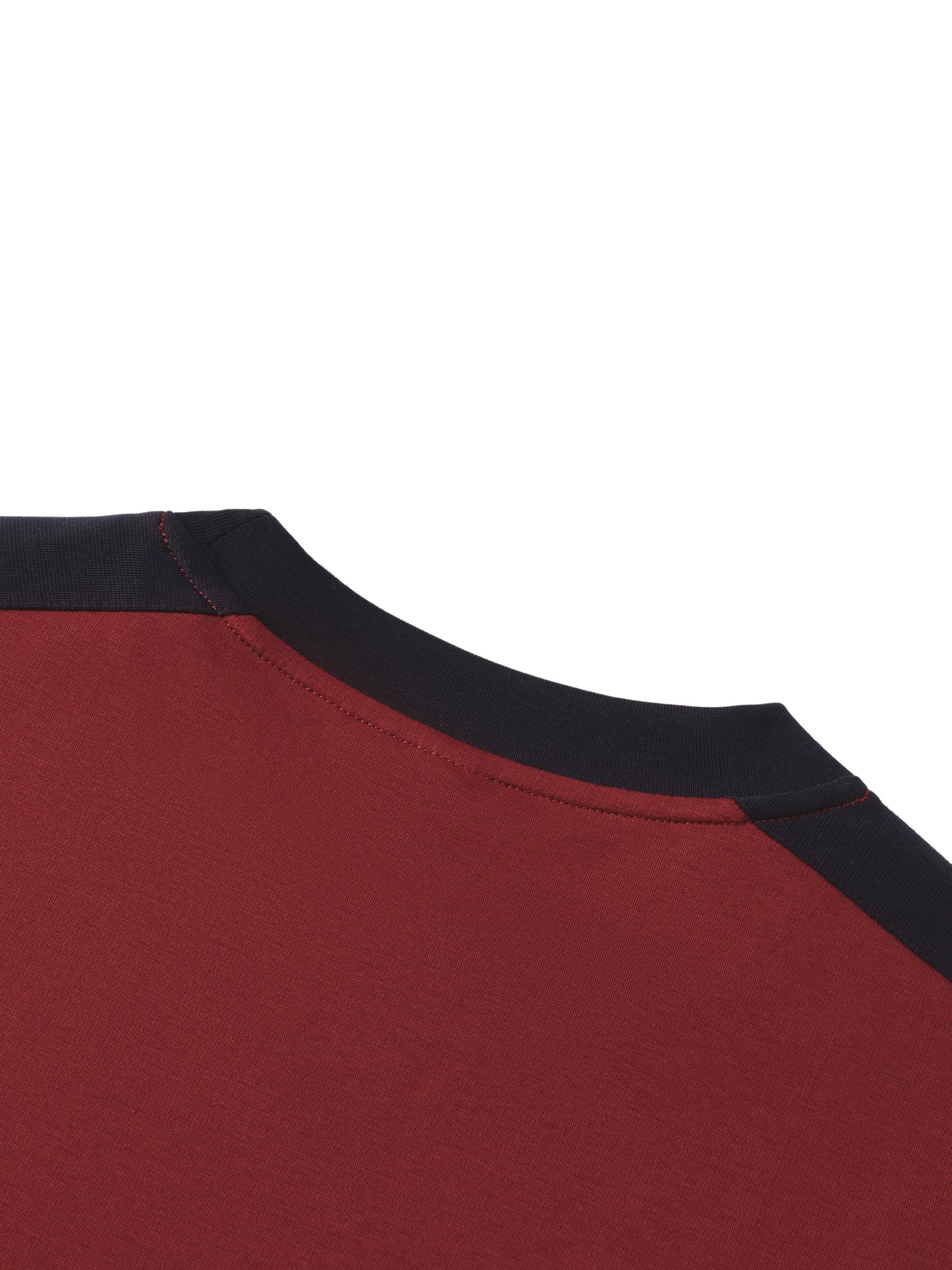 Colorblock Striped T-Shirt Red