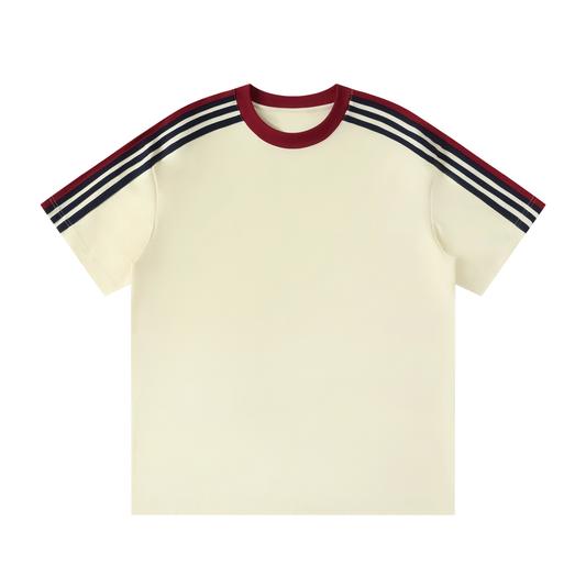 Colorblock Striped T-Shirt Yellow