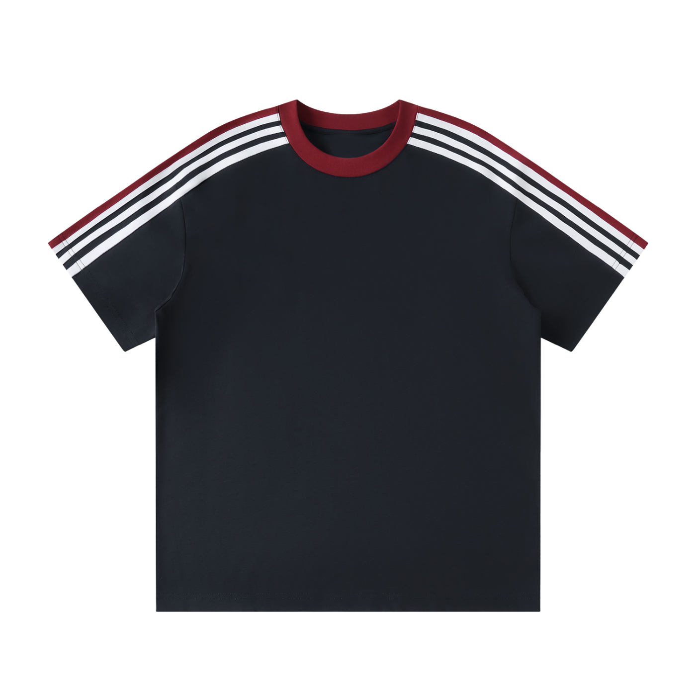 Colorblock Striped T-Shirt Navy Blue