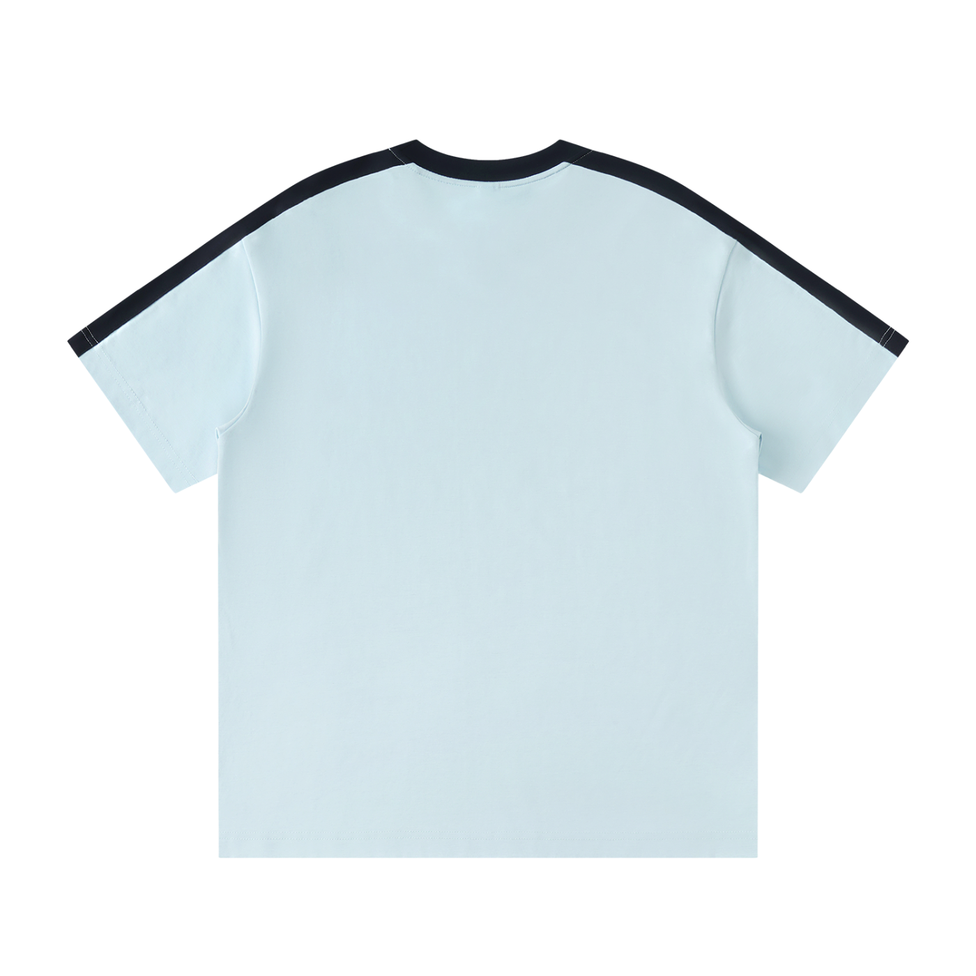 Colorblock Striped T-Shirt Light Blue