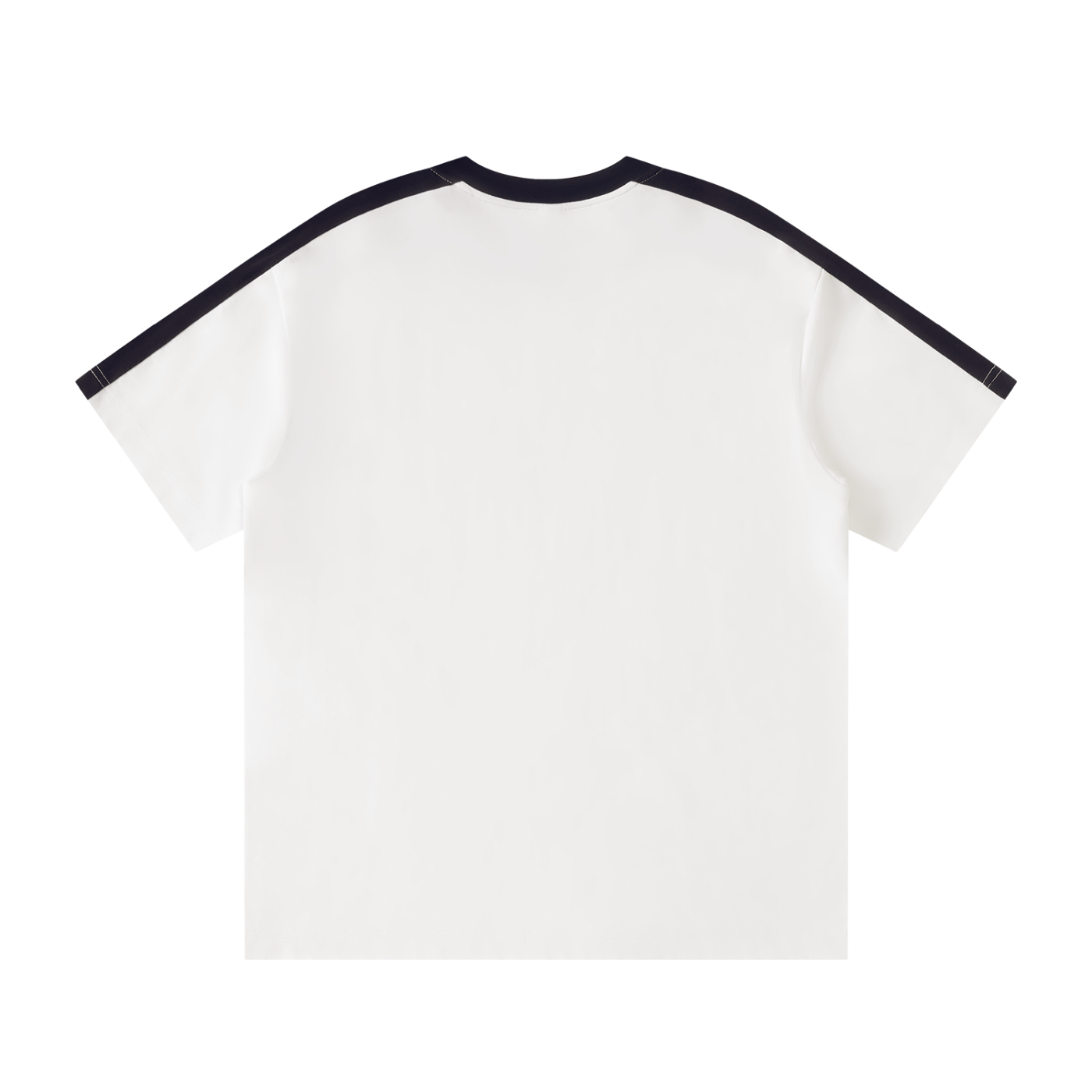 Colorblock Striped T-Shirt White
