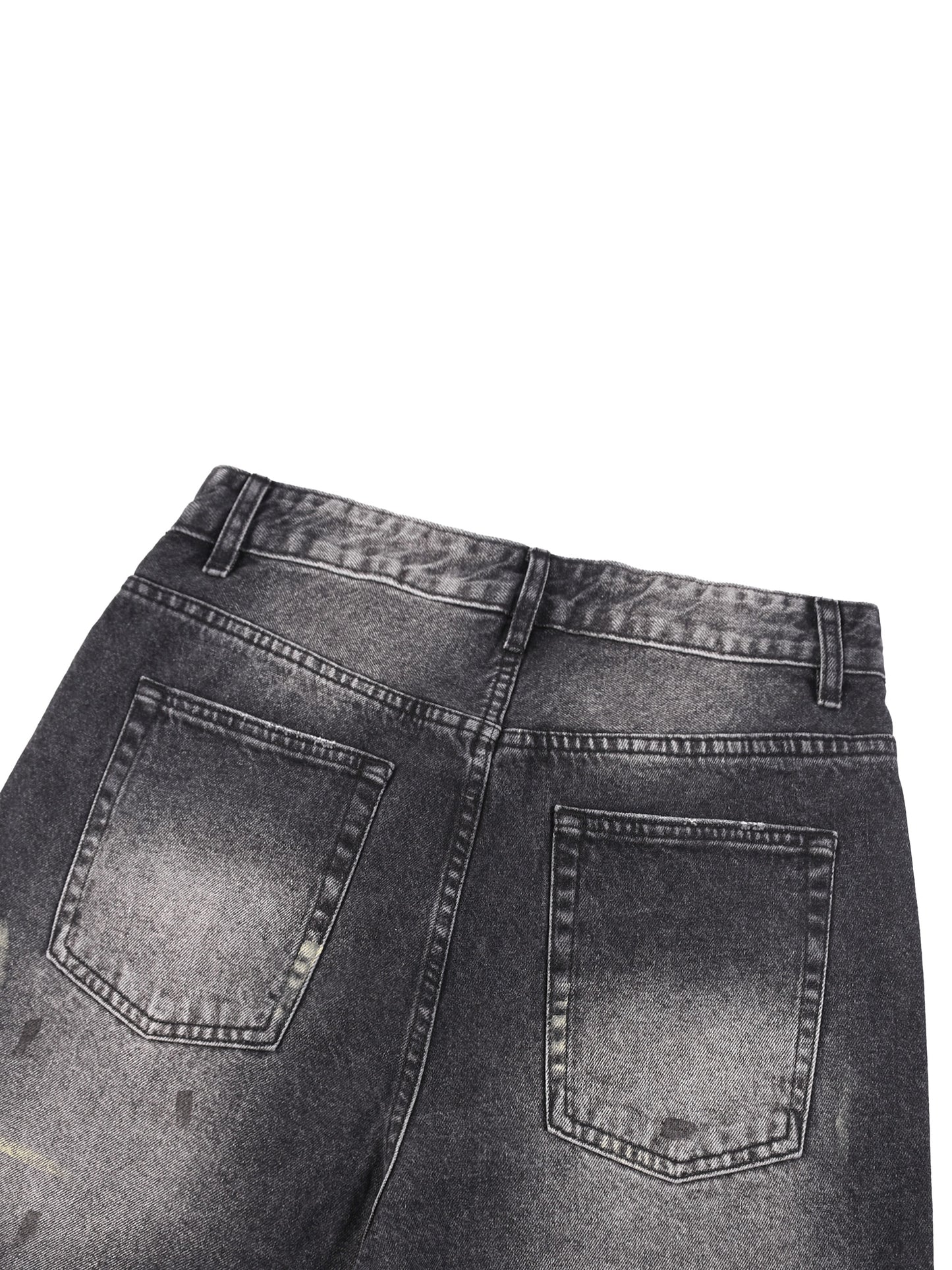Men’s Vintage Wash Wide Leg Denim Shorts