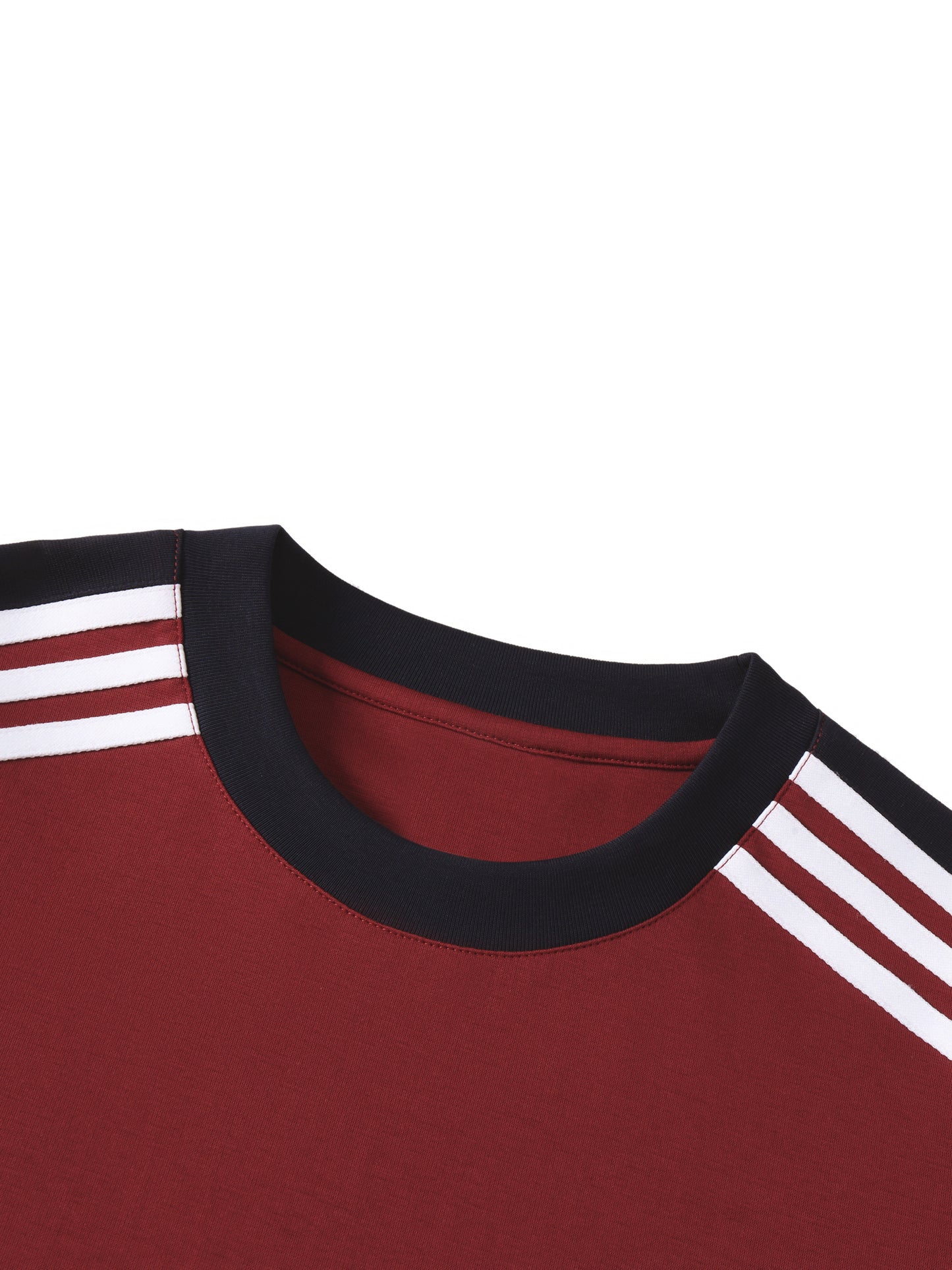 Colorblock Striped T-Shirt Red