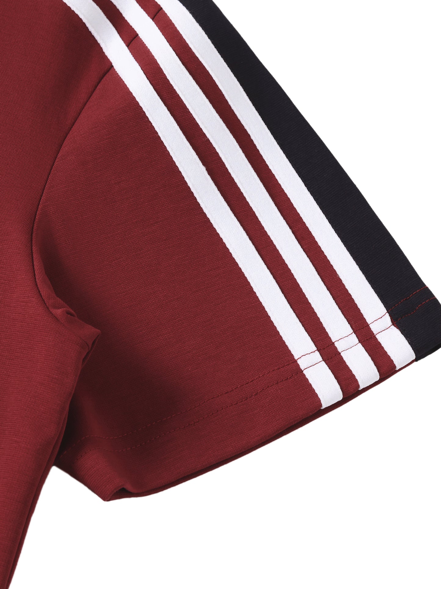 Colorblock Striped T-Shirt Red