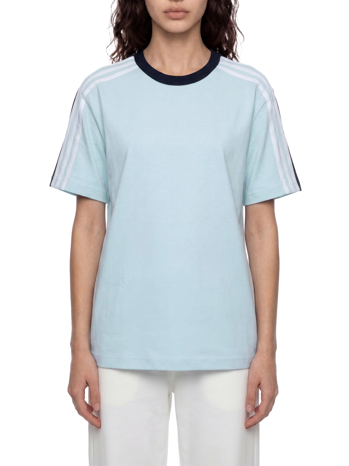 Colorblock Striped T-Shirt Light Blue
