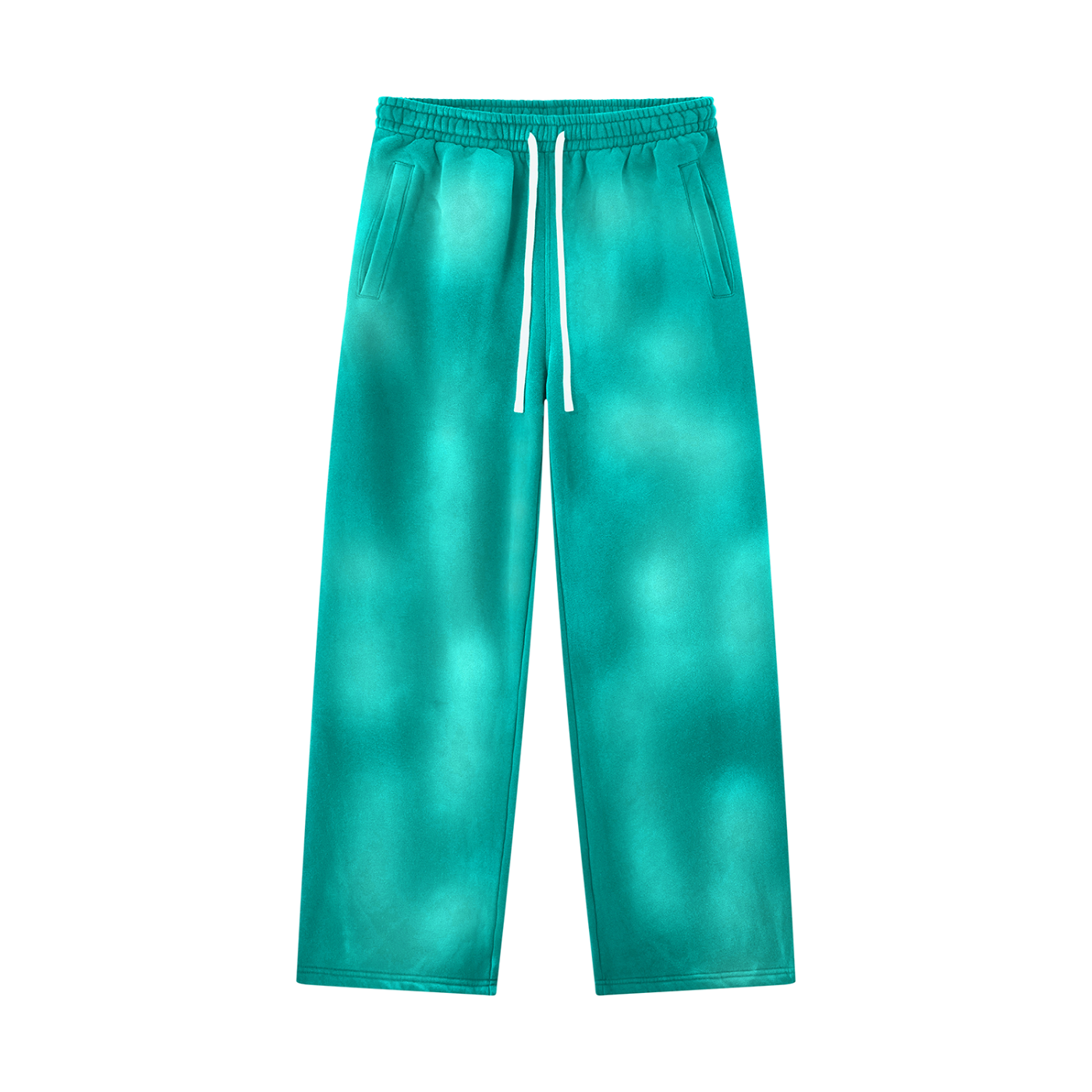 Aqua Sunfade Wide Leg Fleece Heavyweight Sweatpants