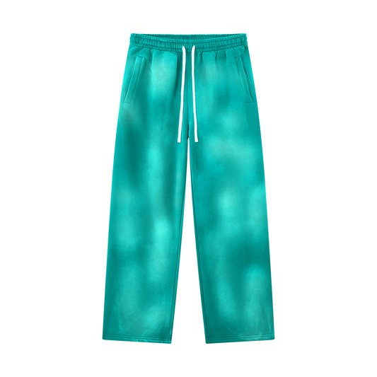 Aqua Sunfade Wide Leg Fleece Heavyweight Sweatpants