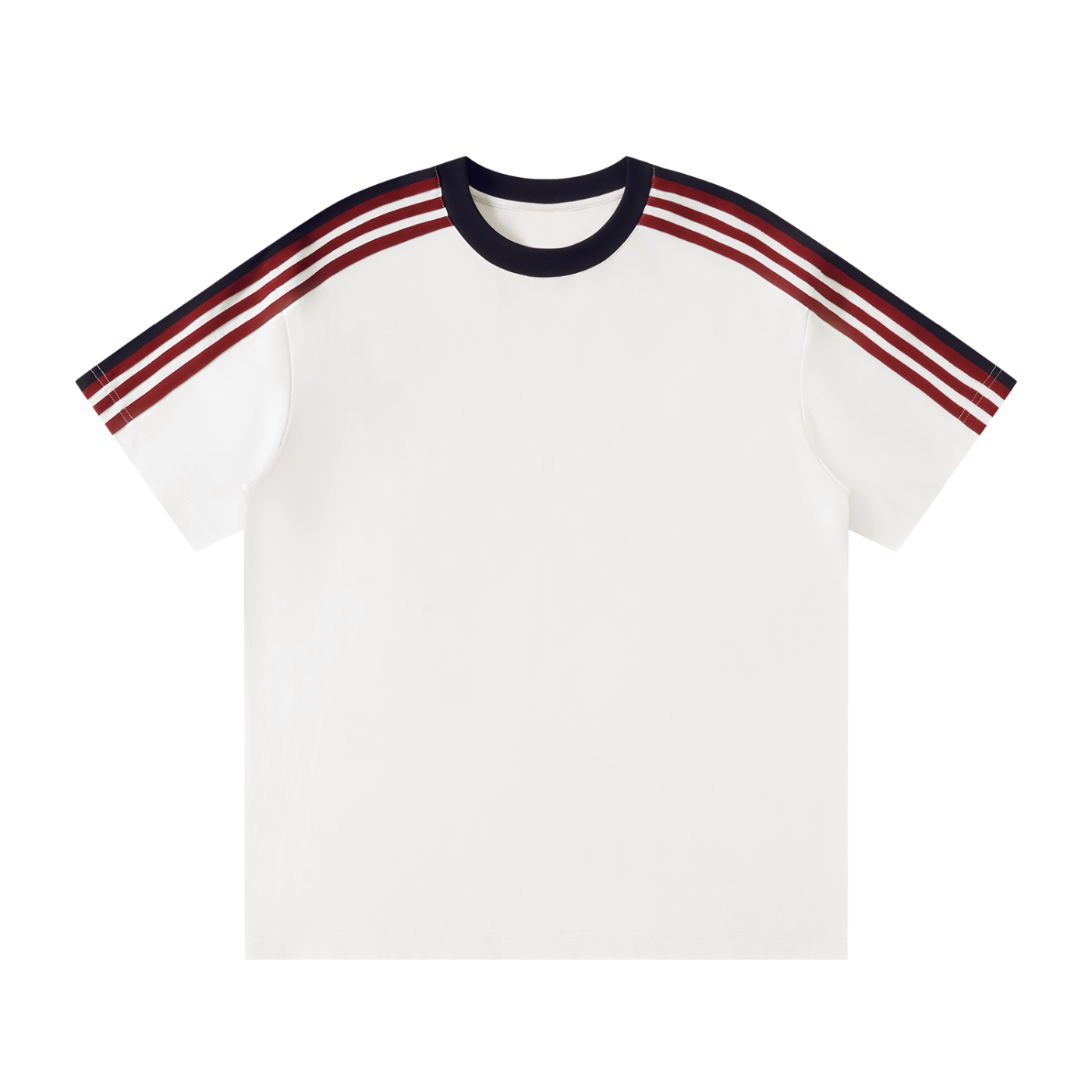 Colorblock Striped T-Shirt White