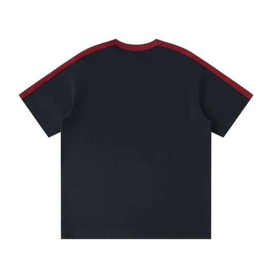 Colorblock Striped T-Shirt Navy Blue